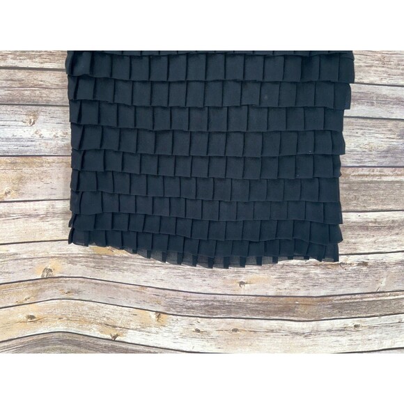 Women's Forever 21 Black Ruffle Sleeveless Cropped Top Blouse Size S - Picture 3 of 6